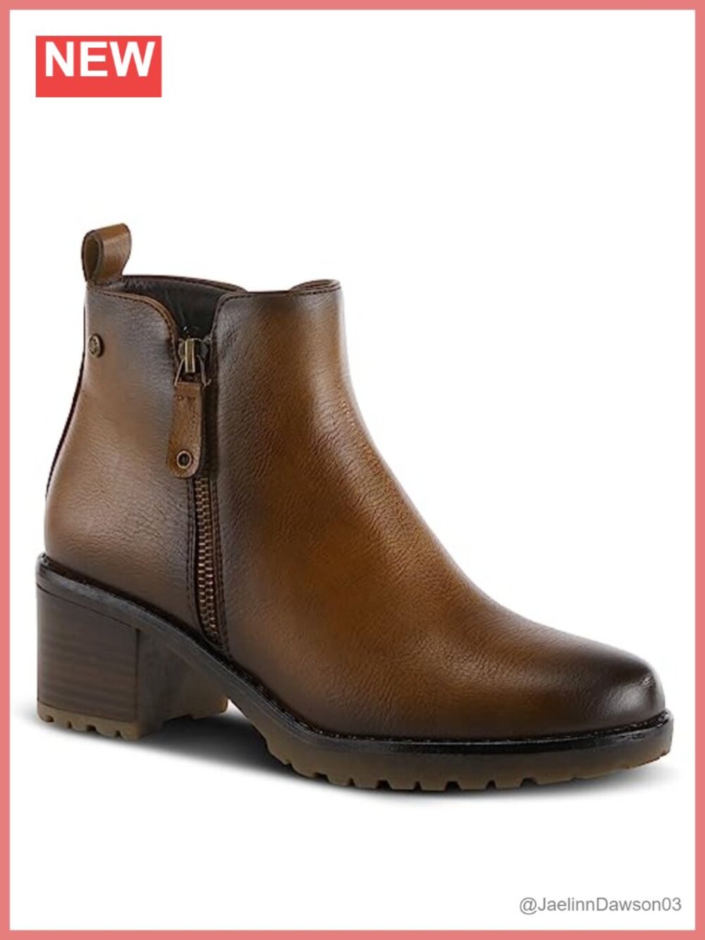 Waterproof Faux Fur Lined Ankle Boots with Zipper Closure - Picture 2 of 6